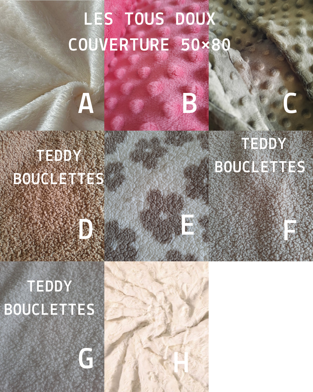 Couverture 50*80cm