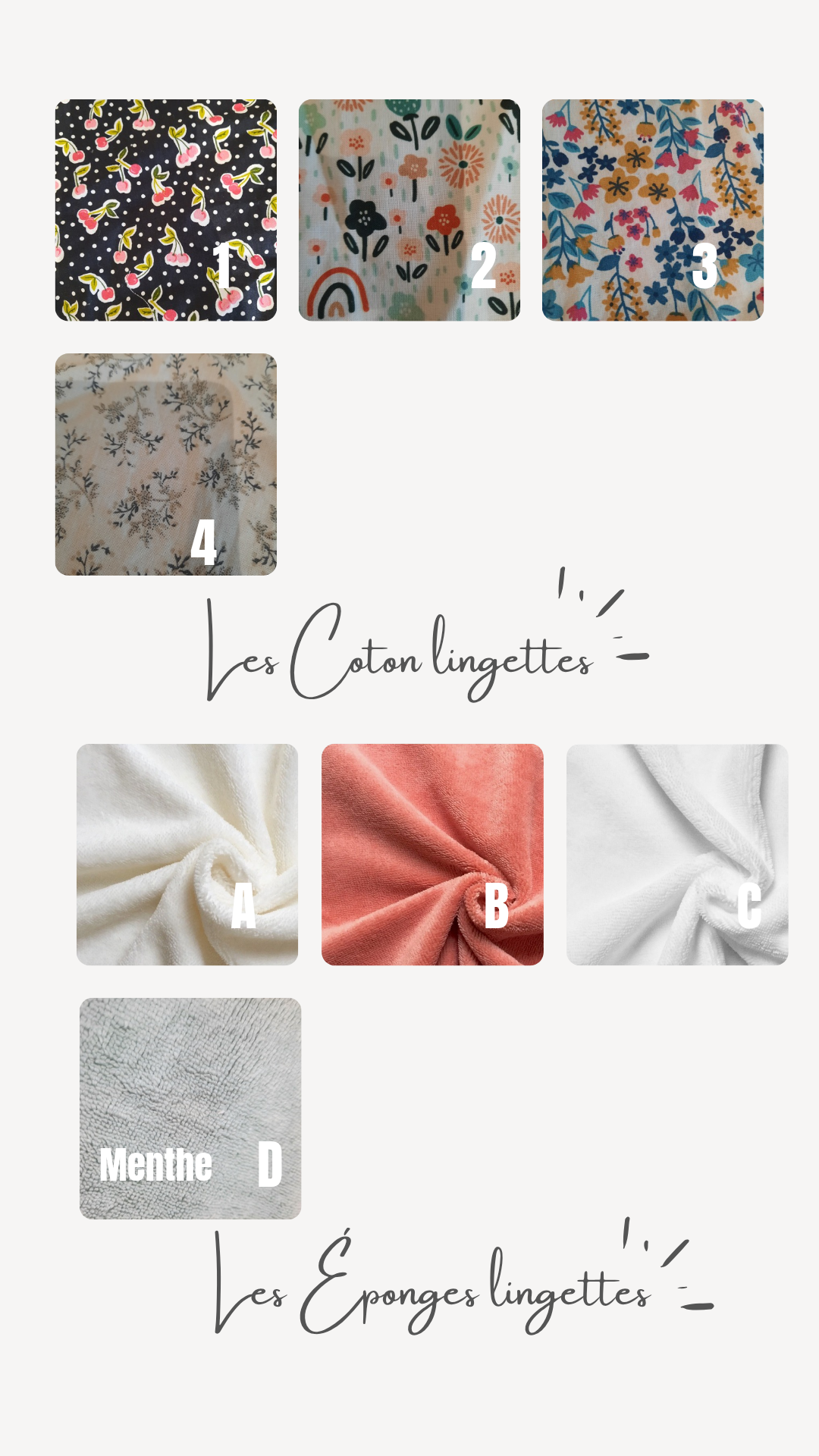 Lingettes lavables