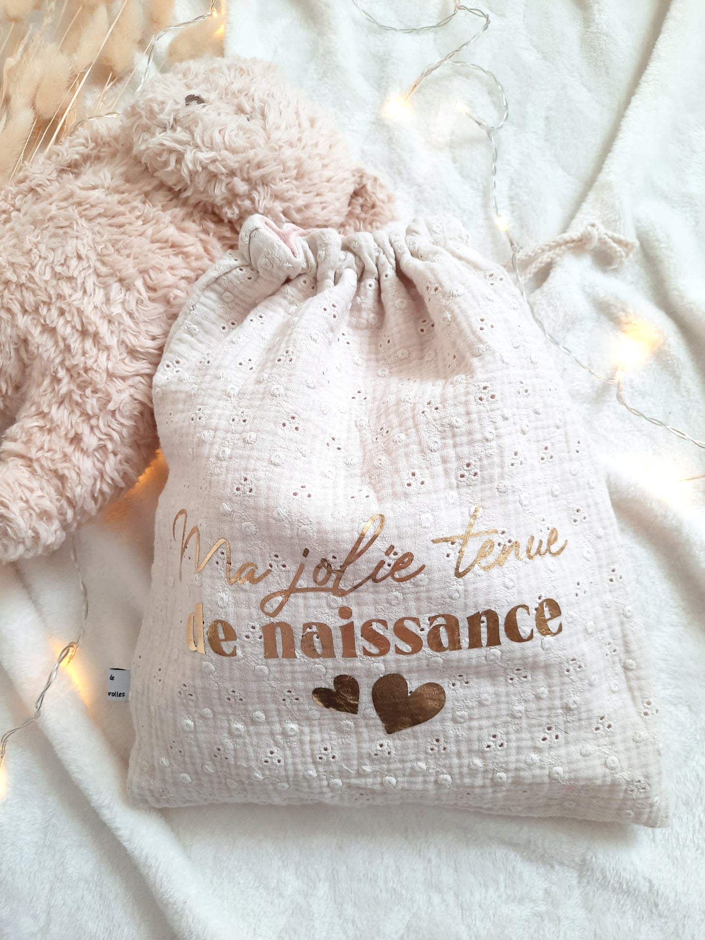 Sac Pochon "Ma jolie tenue de naissance"