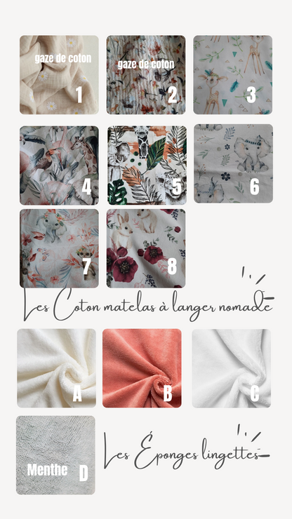 Matelas à langer de voyage