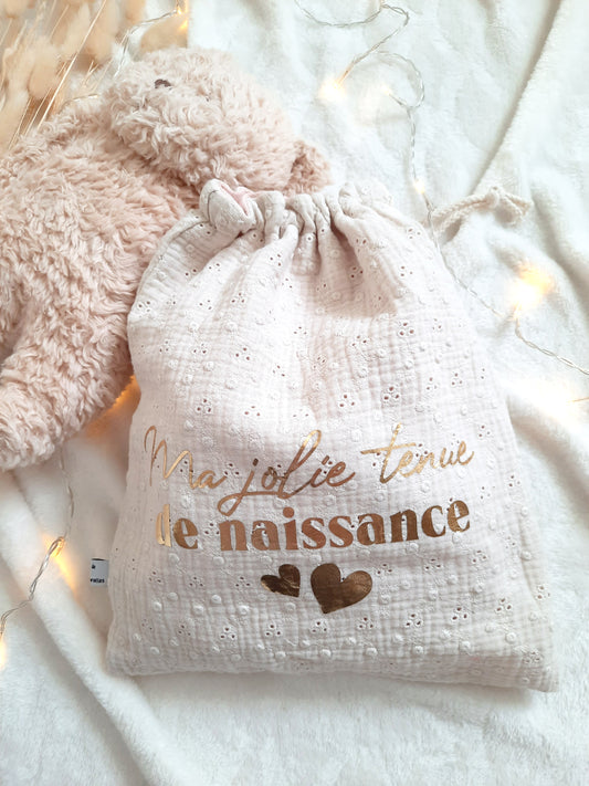 Sac Pochon "Ma jolie tenue de naissance"